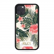 Personalised Name Script Tropical Floral – Personalised Phone Case, iPhone 7 / 8 / White – Ai Printing