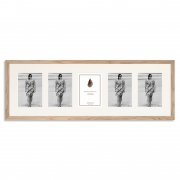 Solid Oak Multi Aperture Photo Frame for five 7×5/5x7in photos