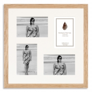 Solid Oak Multi Aperture Photo Frame for four 6×4/4x6in photos