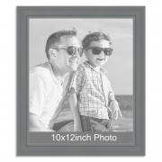 10 x 12inch Grey Wooden Photo Frame for a 10×12/12x10in photo