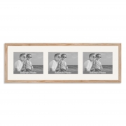 Solid Oak Multi Aperture Frame for three 8×6/6x8in landscape Photos