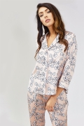 Floral Pyjama Shirt | Women’s Nightwear | Pretty You London UK 14-16 / Blush