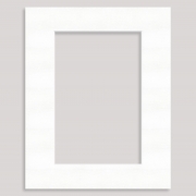 10x8inch Photo/Picture Mount for a 7.5x5inch Picture/Photo (individually bagged) – 8698 Glacier White