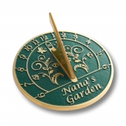 Sundial Gift Just For Nana. Reads: Nana’s Garden