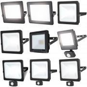 Luceco Eco Slimline LED Floodlight 10-50 Watt 800-4000 Lumens IP65 4000K PIR NON-PIR 10W EFLD10B40 NON-PIR – Masterlec