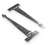 Arrow End T Hinges Pewter 4″-24″