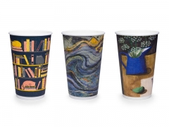 16oz Gallery design embossed hot cup, 89-series – Case of 500