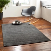 Native Home & Lifestyle – Charcoal Dark Grey Jute Rug 60 x 230cm / Grey – The Rug Quarter