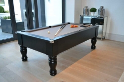 Matt Black Turned Leg Pool Table – Table Top Sports