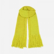 La Paz Scarf Yellow – wool – One Size – Luxury Marino Wool – Fairtrade & Sustainable – Aessai