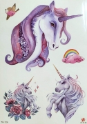 Temporary Tattoo TH-124 Purple Unicorns – Temporary Tattoos – Dublin Body Paint