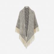 Sucre Shawl Grey – Merino wool – One Size – Luxury Marino Wool – Fairtrade & Sustainable – Aessai