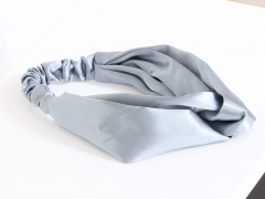 Blue Harriett Satin Knot Headband – Big Metal London