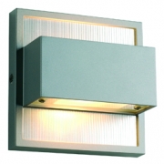 SLV 227132 Dacu Up-Down 40W Silver Grey Wall Light