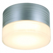 SLV MICRO FLAT wall and ceilinglight, round, silver-grey,GX53 , max. 9W, frosted glass 229912