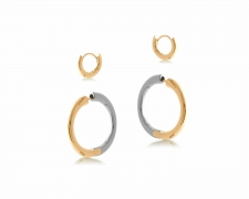 Severine Two Tone Earring Pack in Gold – Big Metal London