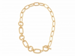 Rachel Statement Chunky Chain Necklace in Gold – Big Metal London