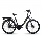 Neomouv Kalyso N7 Hydraulic Mid Drive Step Through 250w Electric Bike – Black – 26″ – Generation Electric