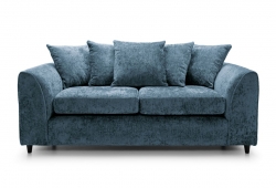 Monaco Fabric Chenille 3 Seater Sofa – Blue – The Online Sofa Shop