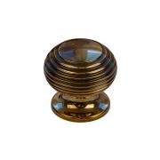 Beehive Cabinet Knobs Antique Brass