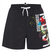 DSQUARED2 ICON SPLAT SWIM SHORTS Large – RpshoppingHQ