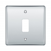 BG RNPC1 Polished Chrome 1 Gang Front Cover Plate – Masterlec