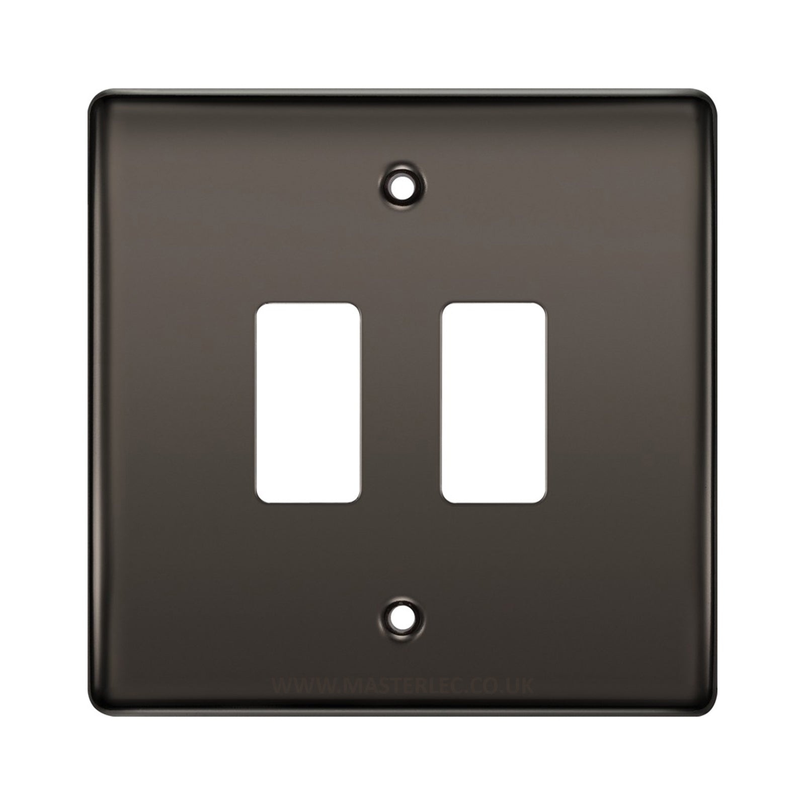 BG RNBN2 Black Nickel 2 Gang Front Cover Plate – Masterlec