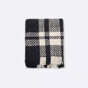 Grace Blanket Black White Check – Aessai