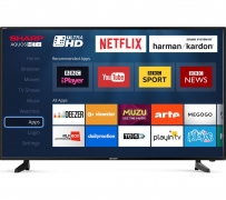 Sharp LC-40UG7252K 40” Ultra HD 4K Smart TV with Wifi & Freeview HD – Yellow Electronics