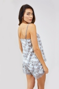 Floral Cami Pyjama Top | Women’s Nightwear | Pretty You London UK 10-12 / Duck Egg