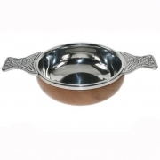 5.5″ Wood Pewter Quaich