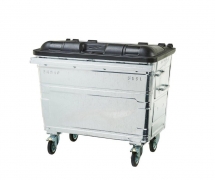 500L Steel Wheelie Bin – Steel