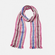 Canoa Scarf in Purple / Blue – Luxury Marino Wool – Fairtrade & Sustainable – Aessai