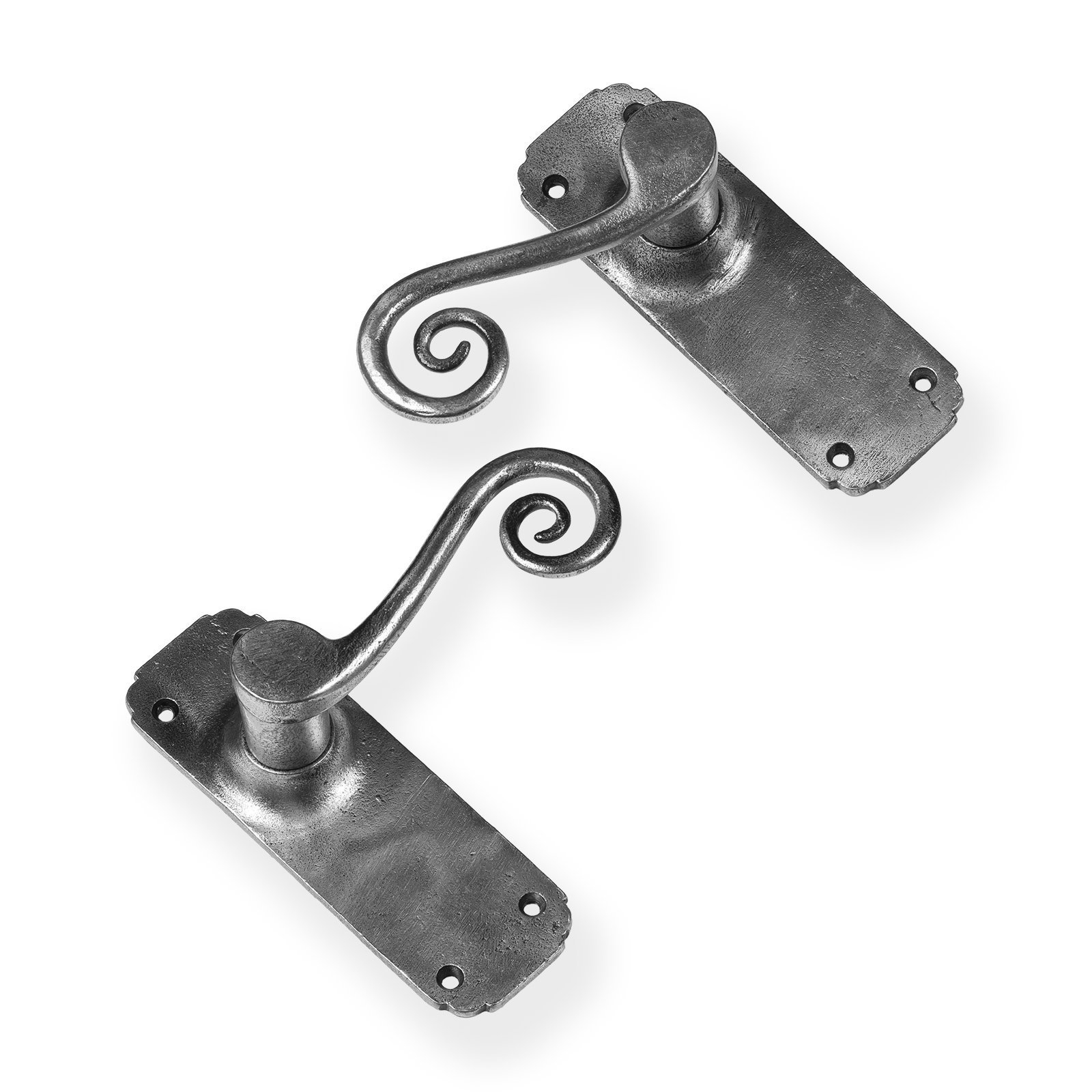 Monkey Tail Lever Handle Pewter