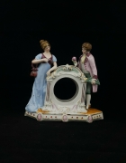 Staffordshire Flatback Loving Couple Watch Holder – Cracked – Amazing Antiques Etc. – Amazing Antiques