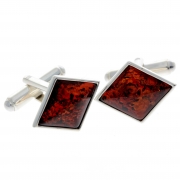 925 Sterling Silver & Baltic Amber Classic Cufflinks – AAC007 Lemon – SilverAmberJewellery