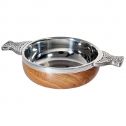 6.75″ Wood Pewter Quaich