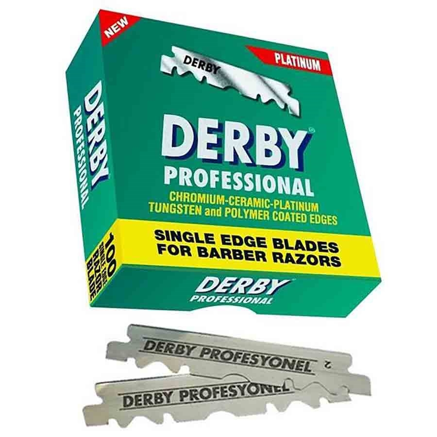 Derby Extra Single Sided Professional Razor Blades (100)