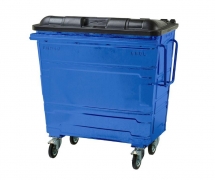 660L Steel Wheelie Bin – Blue