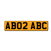 Small & Legal Number Plates For Imported Vehicles – Yellow – Rear – – 408w x 87hmm – JDM Plates