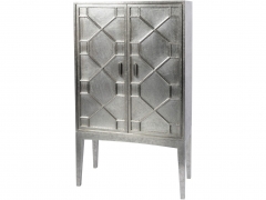 Astor Hand Embossed Metal Bar Cabinet