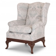 Pride Regency style wing chair in Moloko