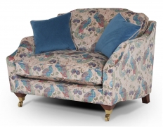 Marlow snuggle chair in Utopia Peacock