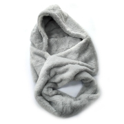 Neys – Double Snood with Hood – Grey – The Scarf Giraffe