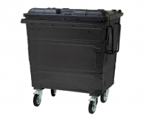 770L Steel Wheelie Bin – Black