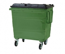 770L Steel Wheelie Bin – Green