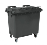 770L Four Wheel Plastic Bin – Black