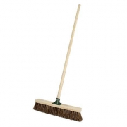 18″ (45cm) Stiff Bassine Warehouse Platform Broom, Large Stiff Brush