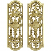 Solid Brass Finger Push Plate Quality Ornate Antique Design Style Door Handle – My Door Handles