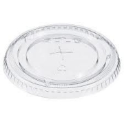 10Oz Clear Flat Lid With Hole For Straw – 2000